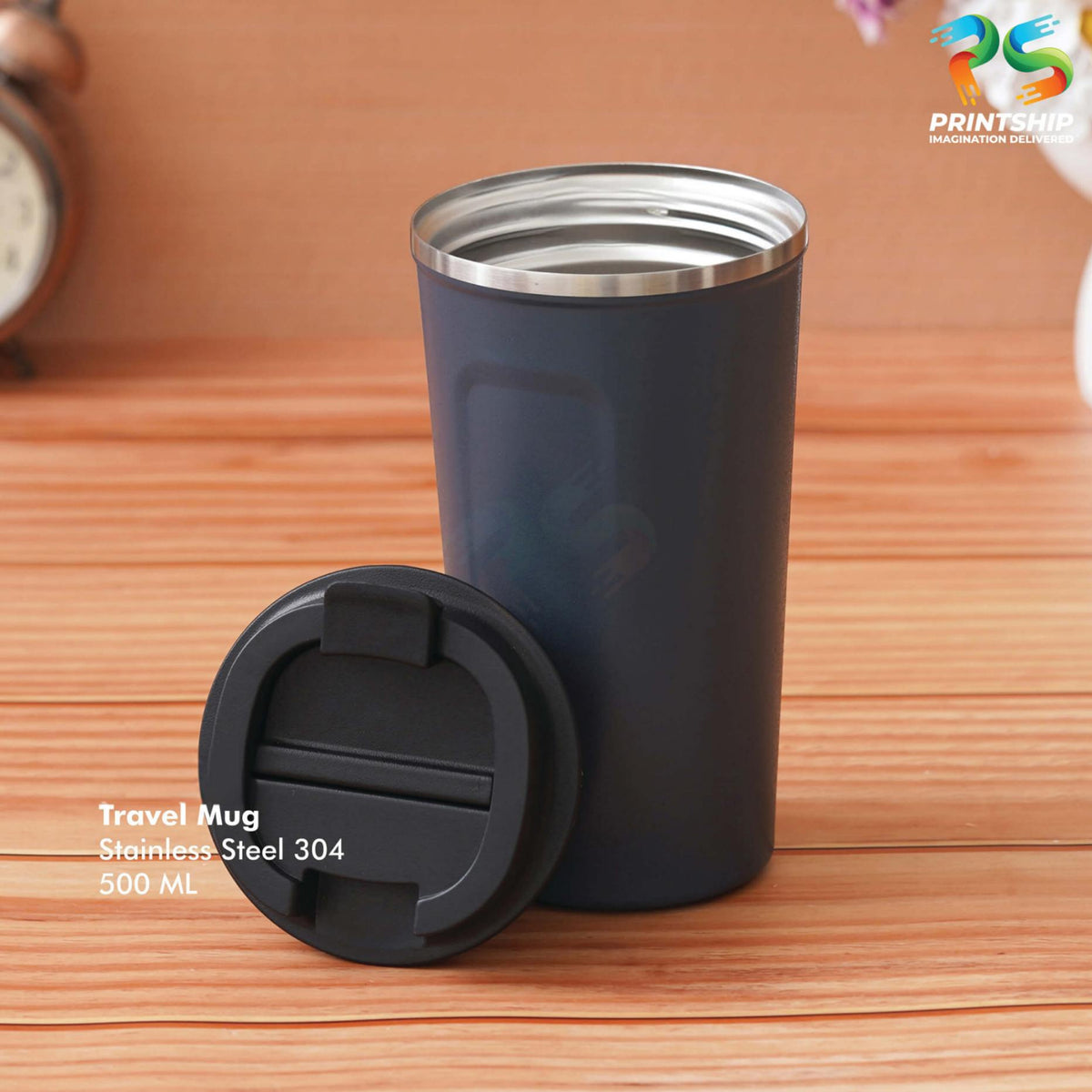 YuBingo Blue Stainless Steel Mug 500ML - Corporate Gift | Product image 2