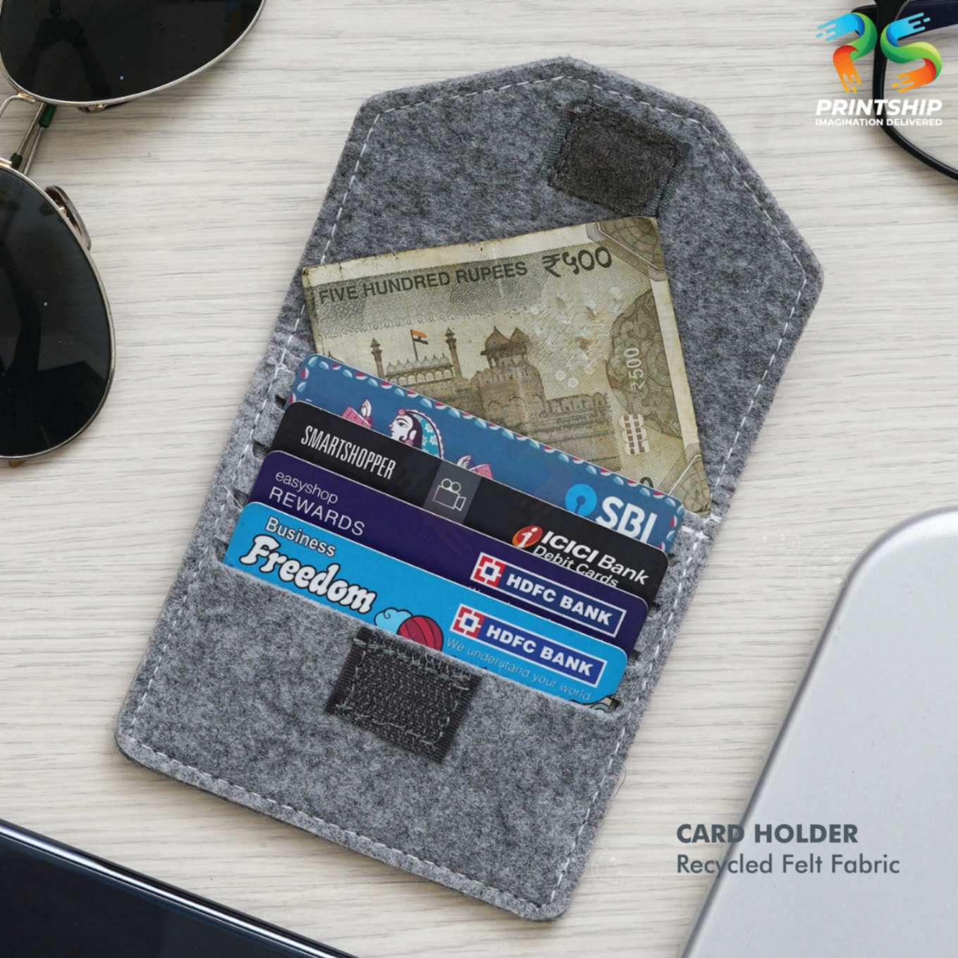 YuBingo Grey Recycled Felt Office Gift Set - 13.5 Inch - Corporate Gift - image 2