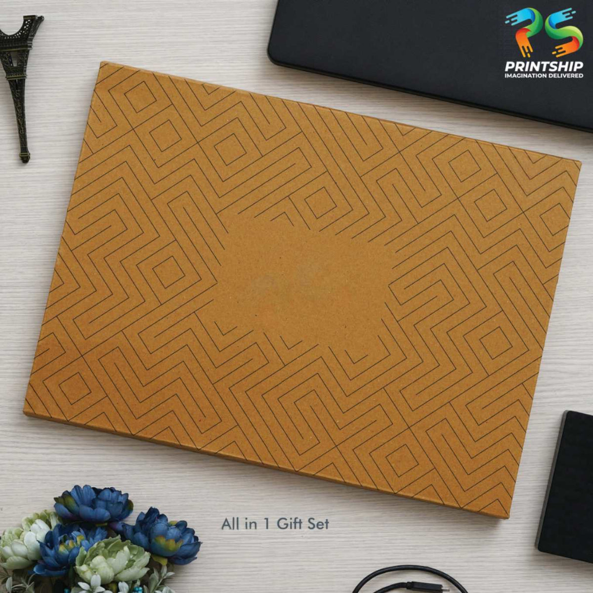 YuBingo Tan Vegan Leather Office Gift Set - Corporate Gift - image 2