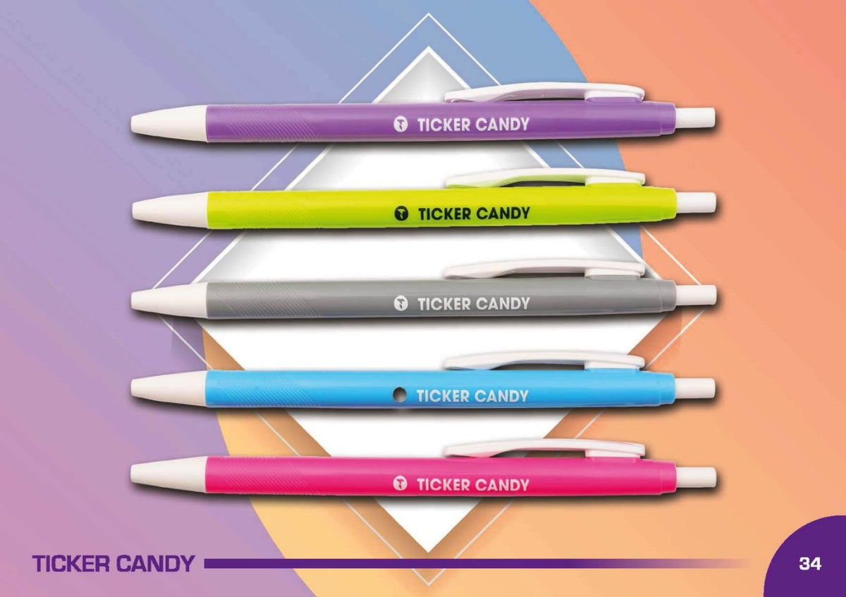YuBingo TICKERCANDY Candy Series Plastic Pen - Corporate Gift | YuBingo corporate pen gift