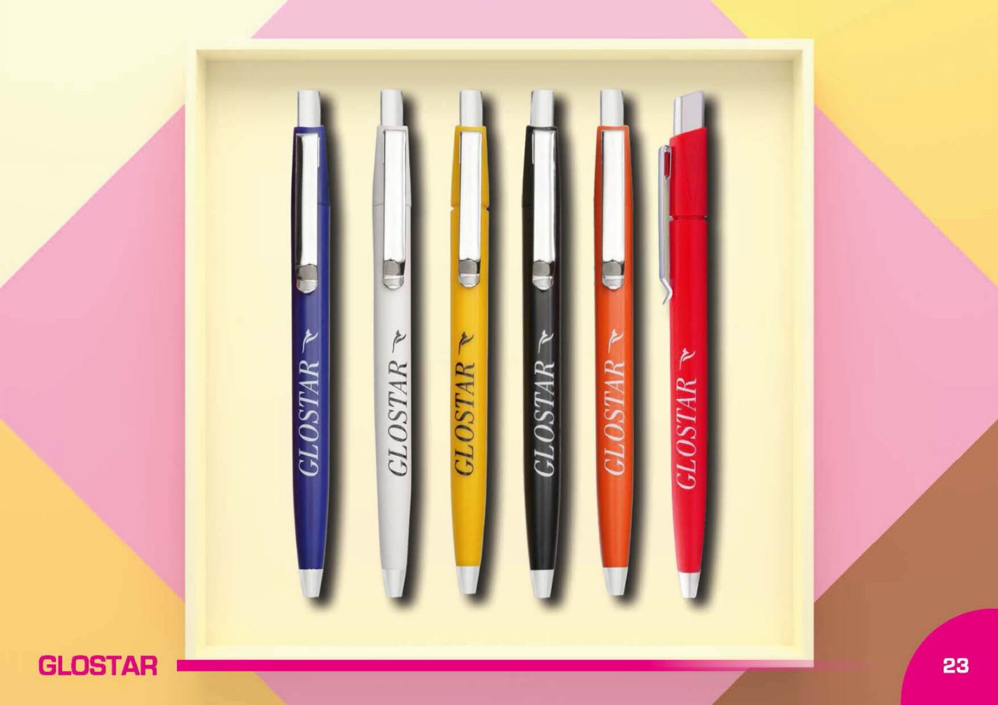 YuBingo GLOSTAR Multicolor Chrome Plastic Pen - Corporate Gift | YuBingo corporate pen gift