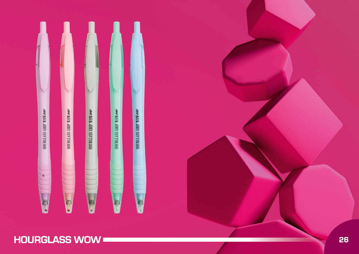 YuBingo HOURGLASSWOW Vibrant Plastic Pen - Corporate Gift | YuBingo corporate pen gift