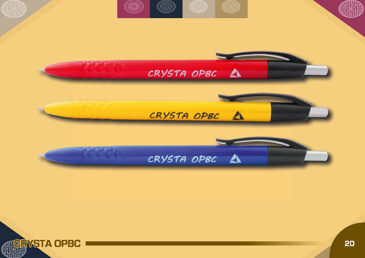 YuBingo CRYSTAOPBC Bold Clip Plastic Pen - Corporate Gift | YuBingo corporate pen gift