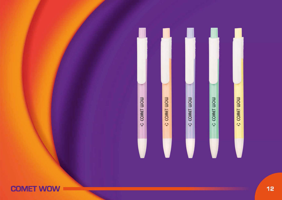 YuBingo COMETWOW Bright Series Plastic Pen - Corporate Gift | YuBingo corporate pen gift