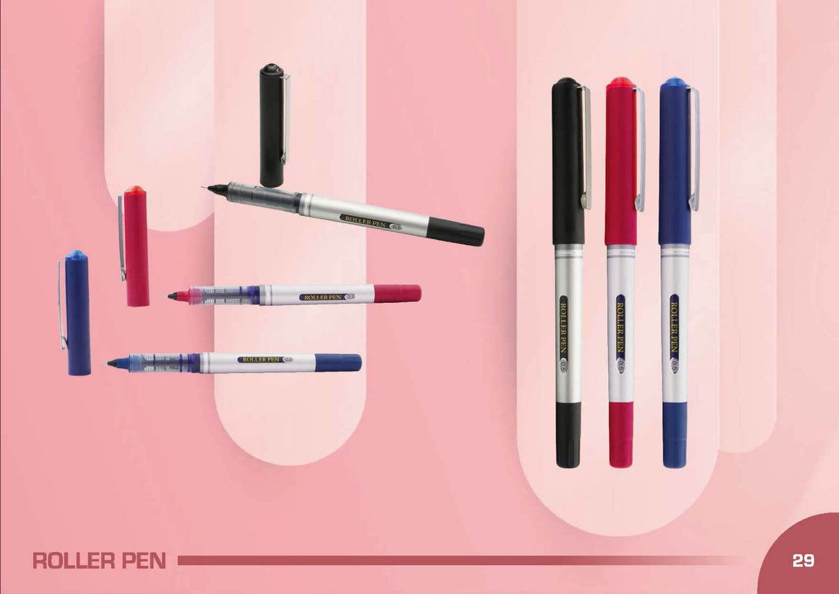 YuBingo ROLLERPEN Prestige Silver Plastic Pen - Corporate Gift | YuBingo corporate pen gift