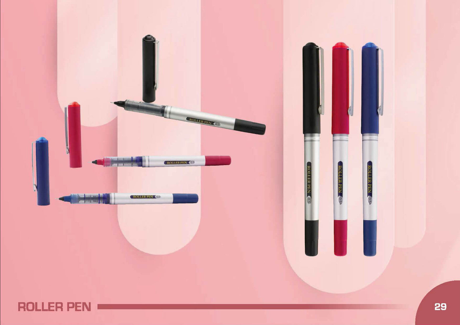 YuBingo ROLLERPEN Prestige Silver Plastic Pen - Corporate Gift | YuBingo corporate pen gift