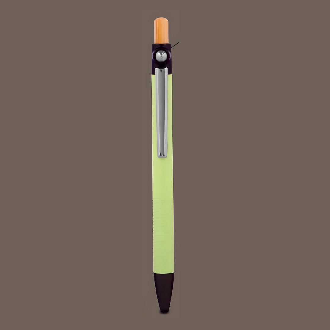 YuBingo L185 Metal Pen With Bamboo Pusher And Fidget Ball - Lime - Corporate Gift | YuBingo corporate pen gift