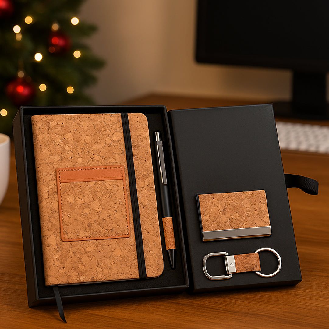 YuBingo Compact 4 Pc Cork Gift Set - Corporate Gift - product image