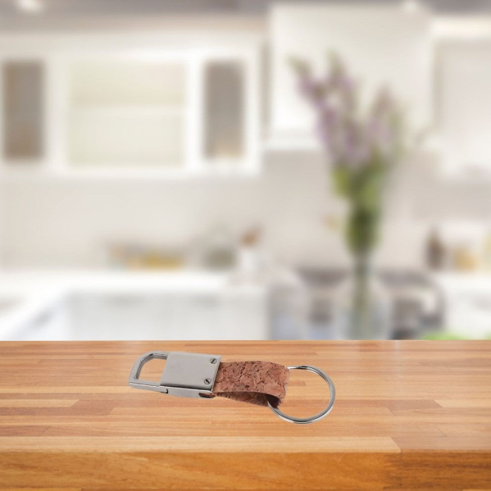 YuBingo Compact 3 Pc Cork Gift Set: Cork Pen, Metal Cork Keychain & Cork Card Holder - Corporate Gift - image 3
