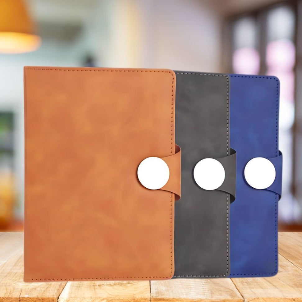 YuBingo 2 In 1 Set: Magnetic Flap Notebook With Metal Pen In Gift Box - Corporate Gift Set - image 4