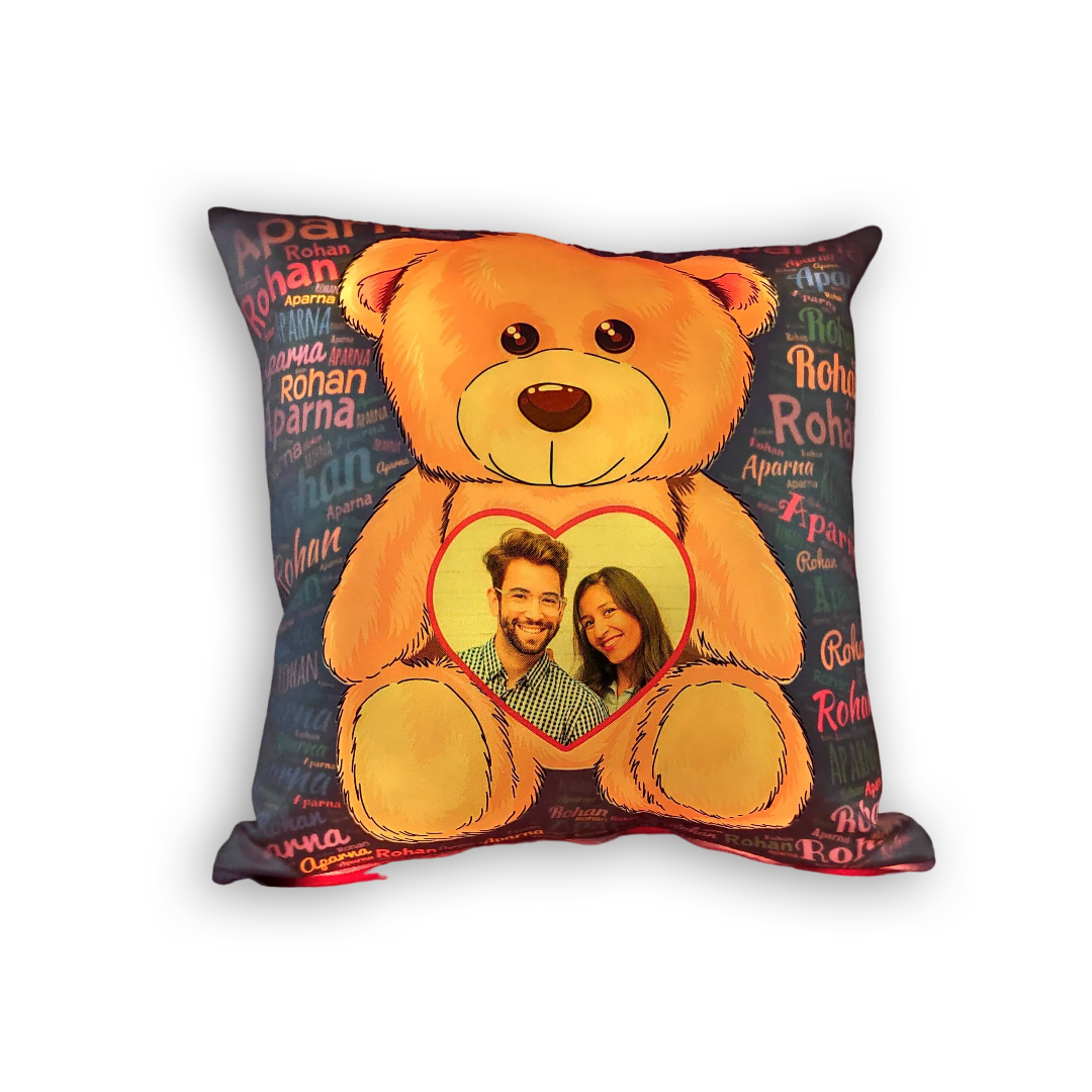 LED Glowing Printed Cushion