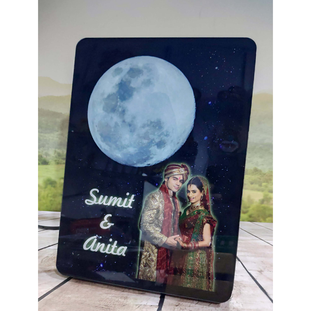 Magic Moon LED with Hidden Photo