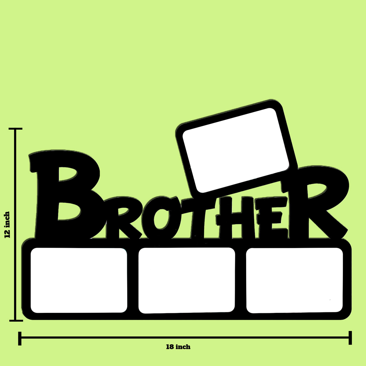 Brotherly Love: Personalized Photo Frame for Your Favorite Sibling