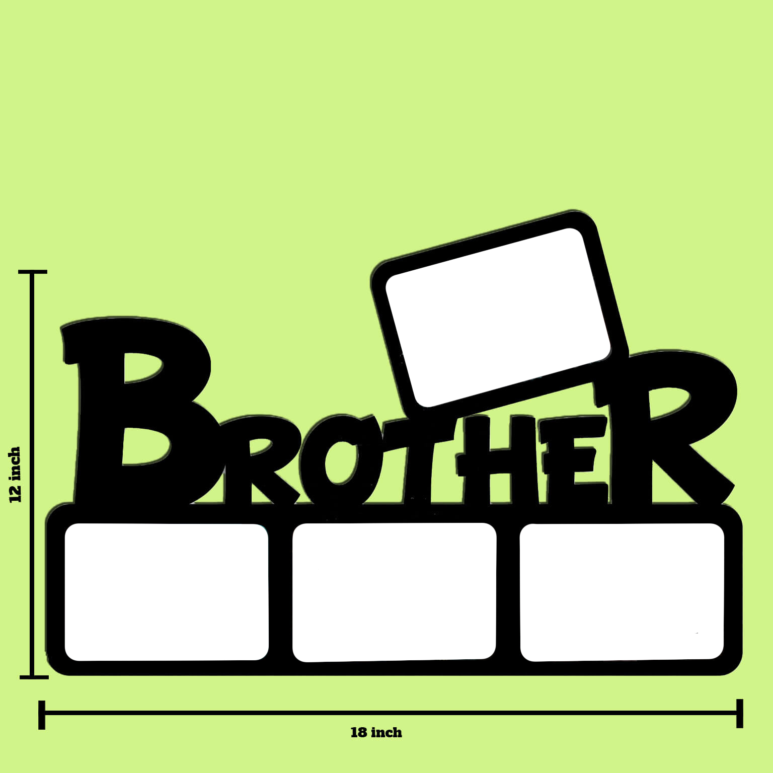 Brotherly Love: Personalized Photo Frame for Your Favorite Sibling