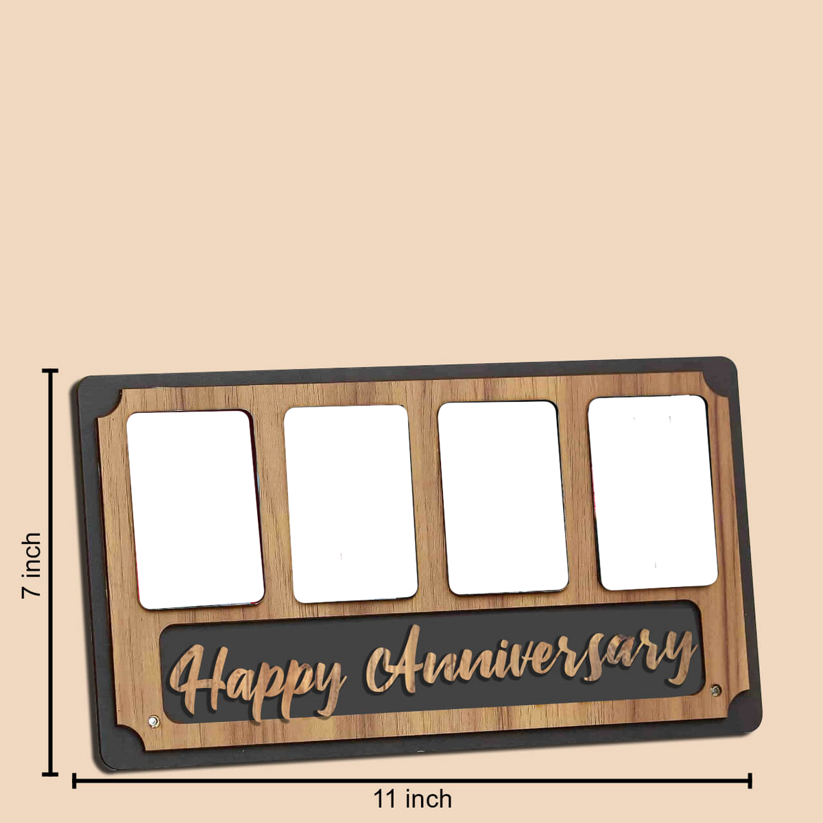 Laser Cut Photo Frame Anniversary Table Frame Photos with Four Photos