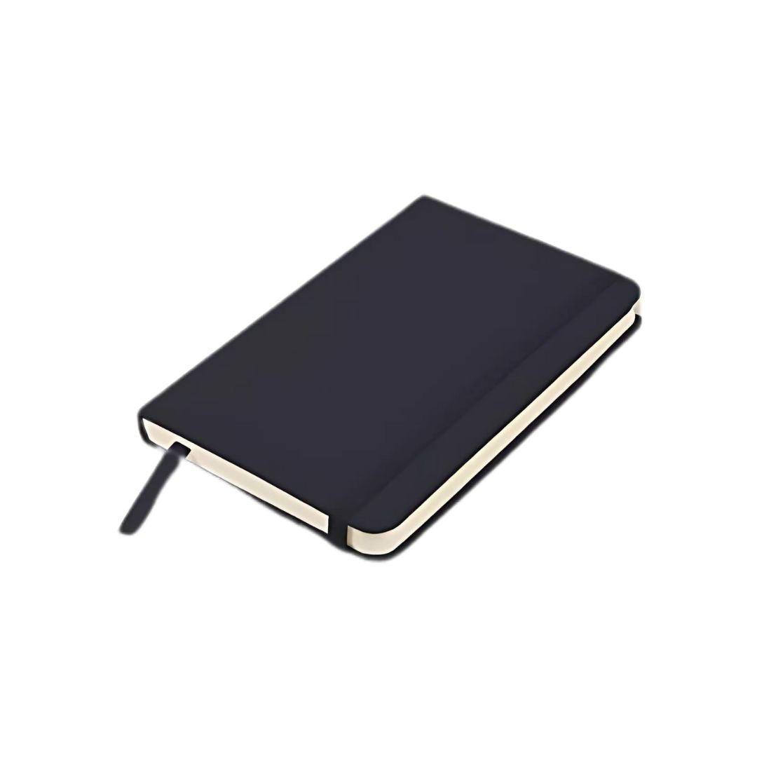 A5 PU notebook with elastic closure, premium look