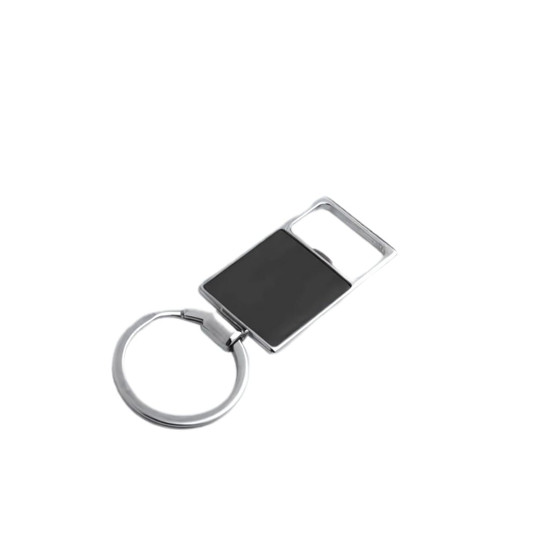 Stylish metal keychain with opener for gifting