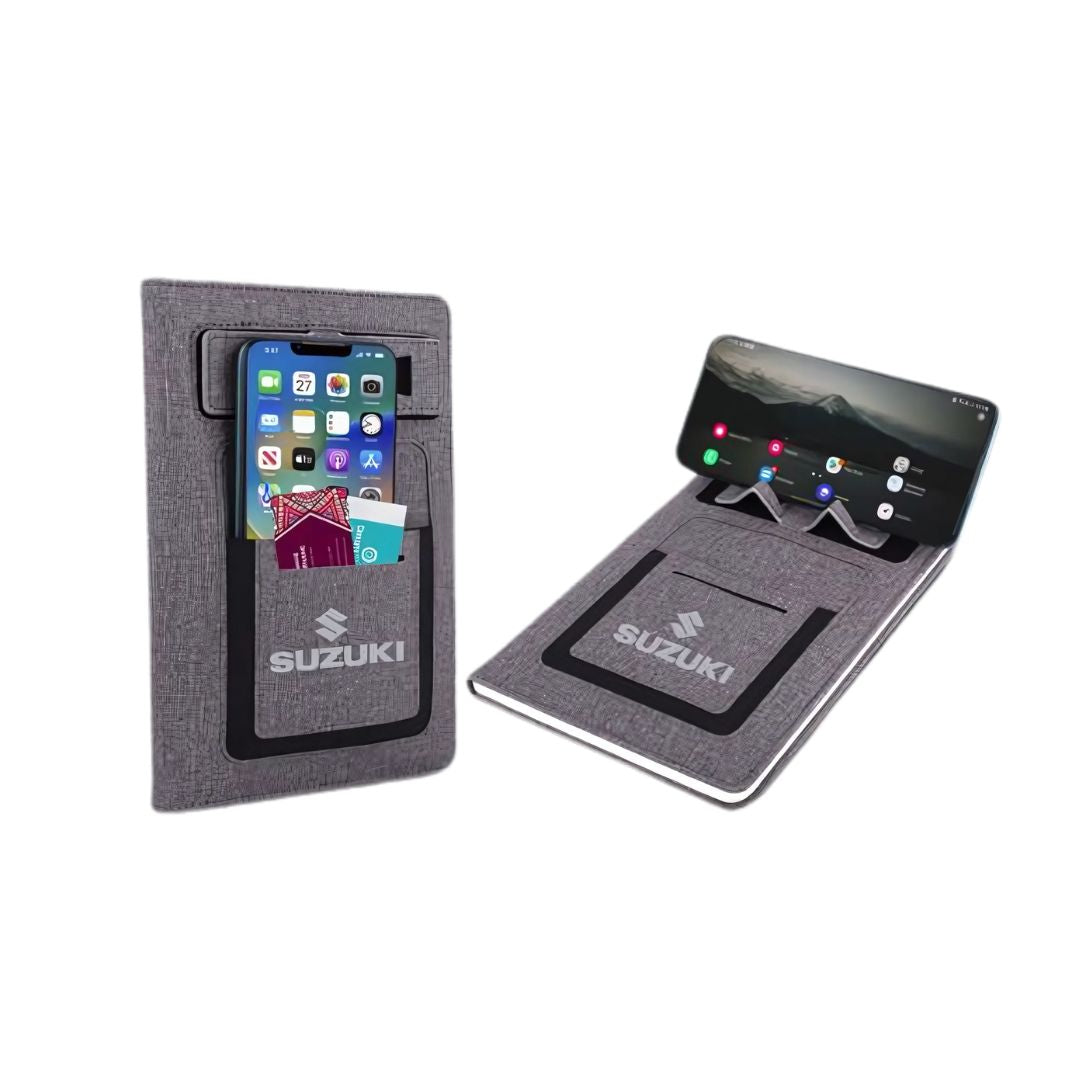 Premium PU notebook with mobile stand function