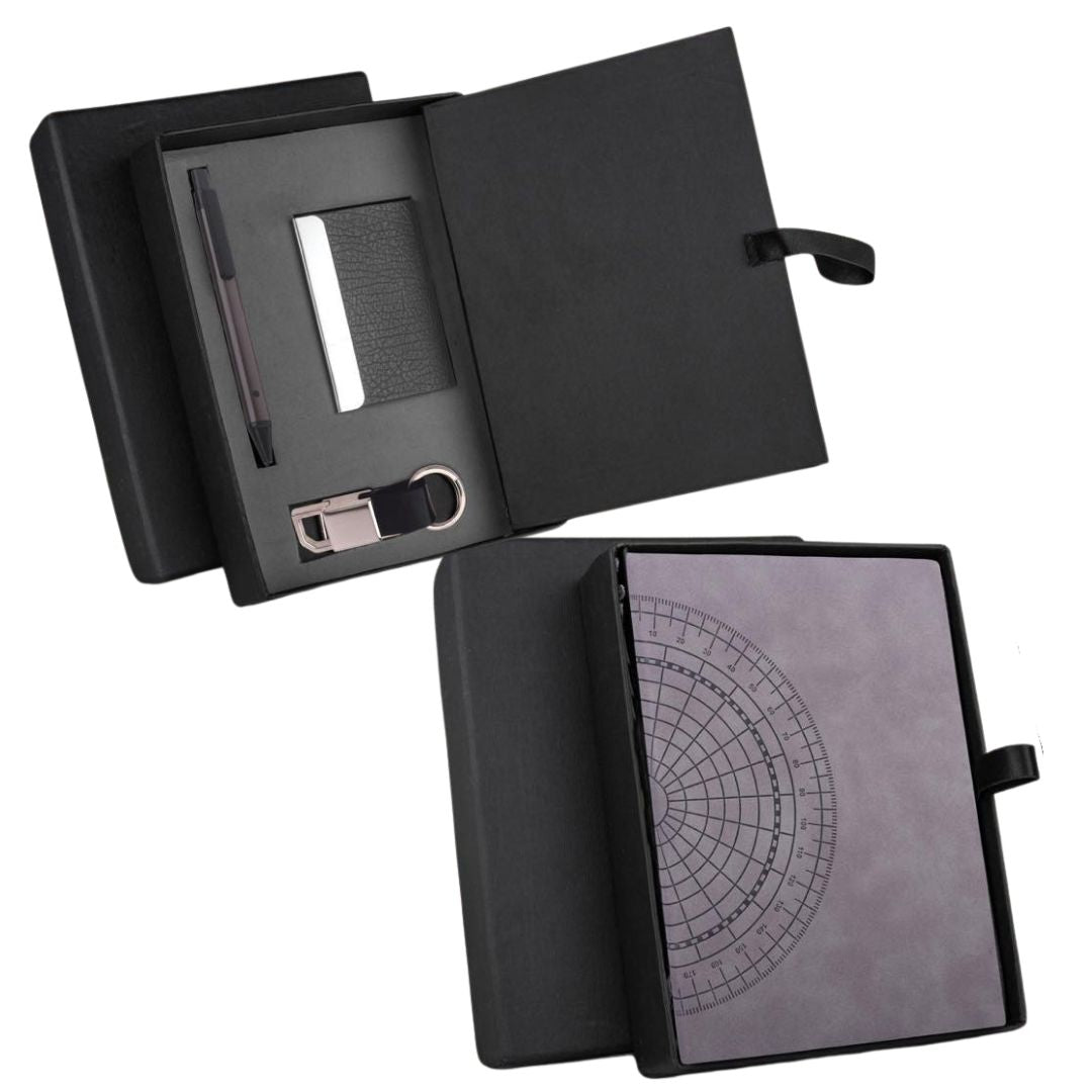 Compact 2-layer gift box with EVA hard foam slots