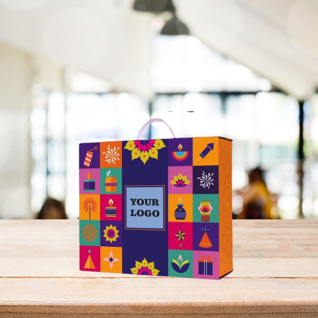 Celebration gift set magnetic box with festive Diwali design