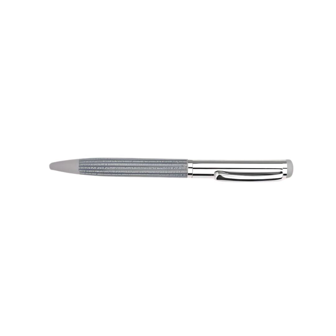 Premium metal pen with tweed gray finish from Castillo Milano gift set