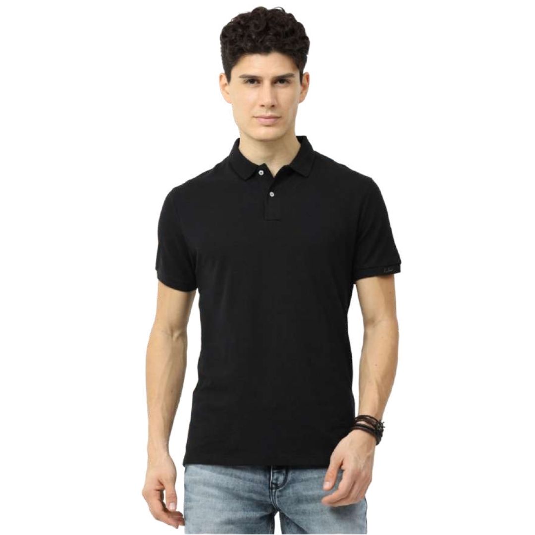 Rare Rabbit Unisex Black Polo Tee