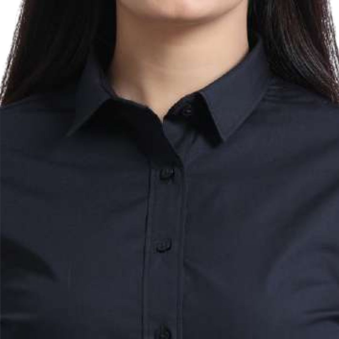 Rare Rabbit Corp Zander Formal Shirt – Black (100% Cotton)