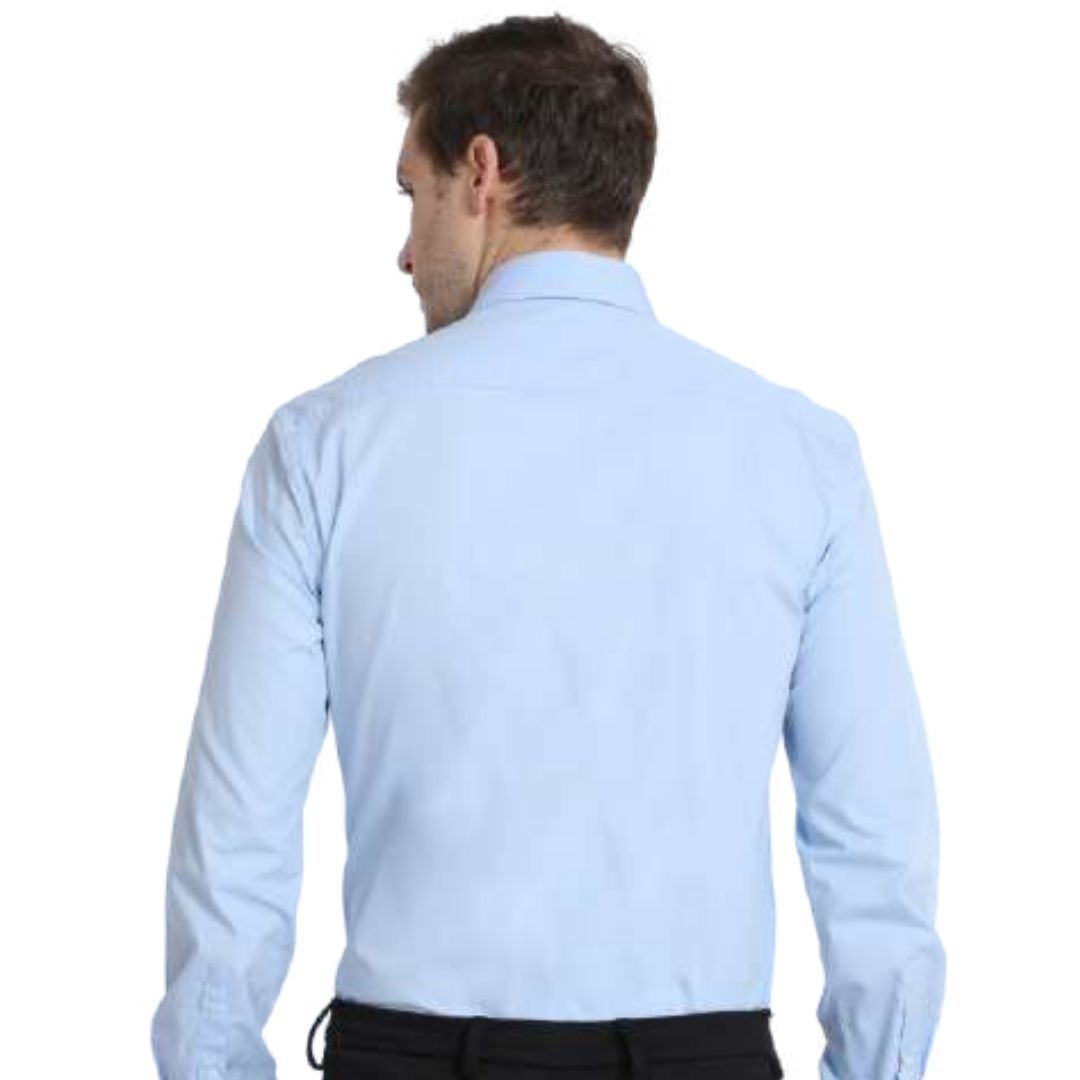 Rare Rabbit Corp Zander Sky Blue Formal Shirt