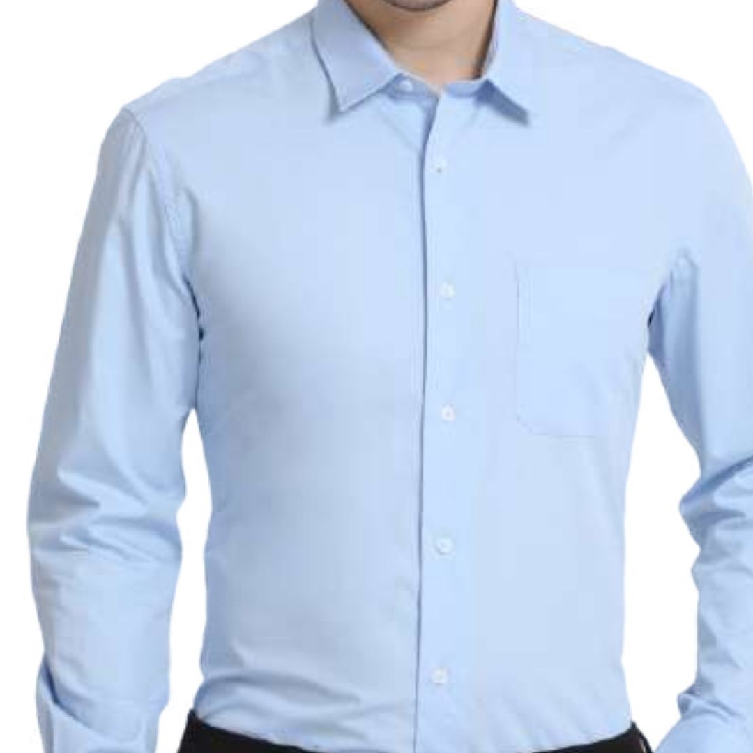 Rare Rabbit Corp Zander Sky Blue Formal Shirt