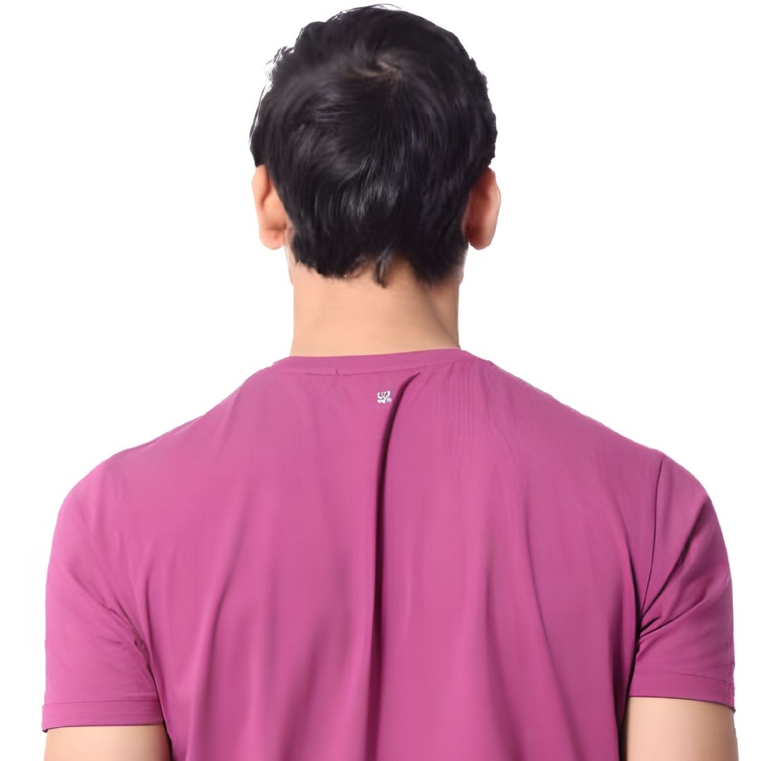 Rare Rabbit Signature Round Neck Unisex Tee – Magenta