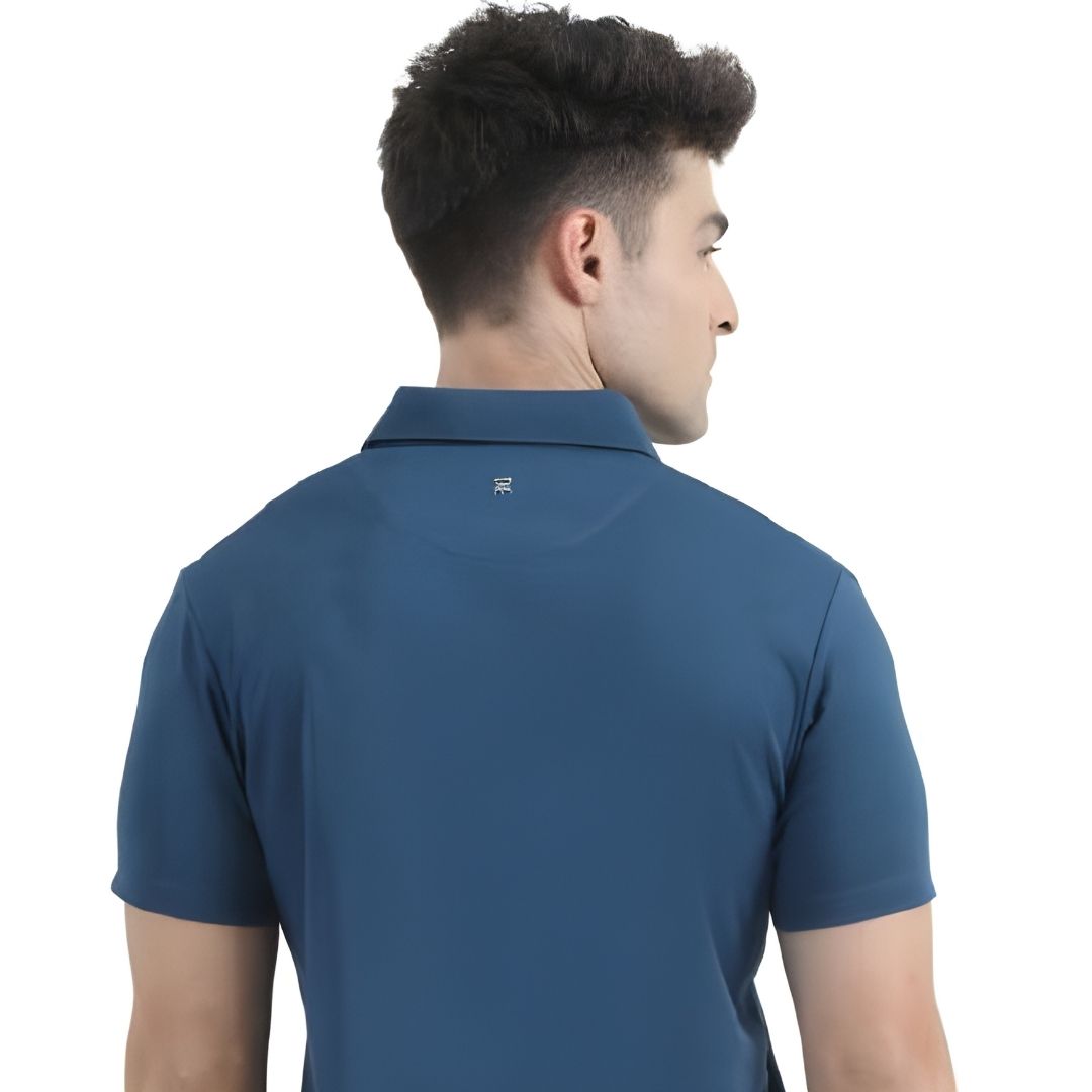 Rare Rabbit Signature Polo – Teal Blue