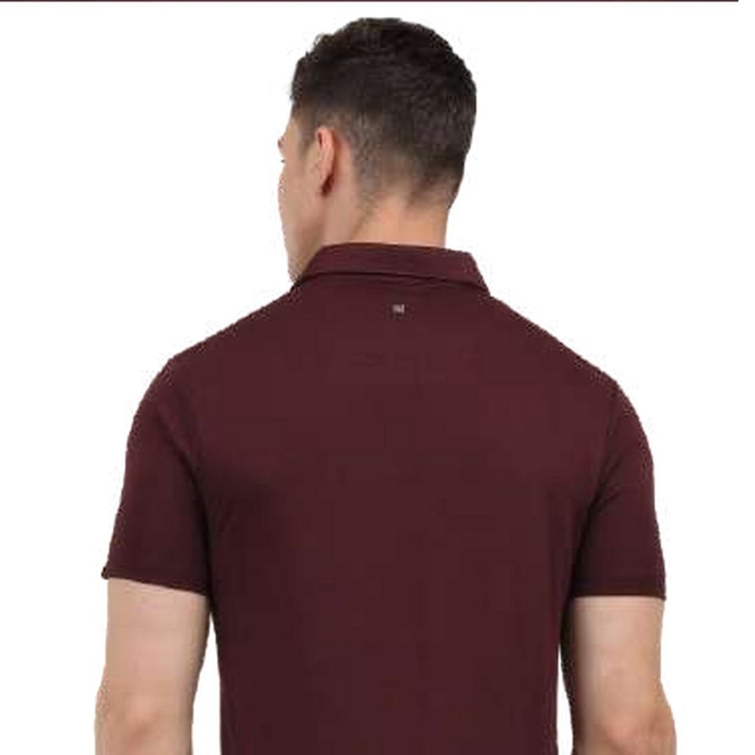 Rare Rabbit Signature Polo – Maroon (Unisex)