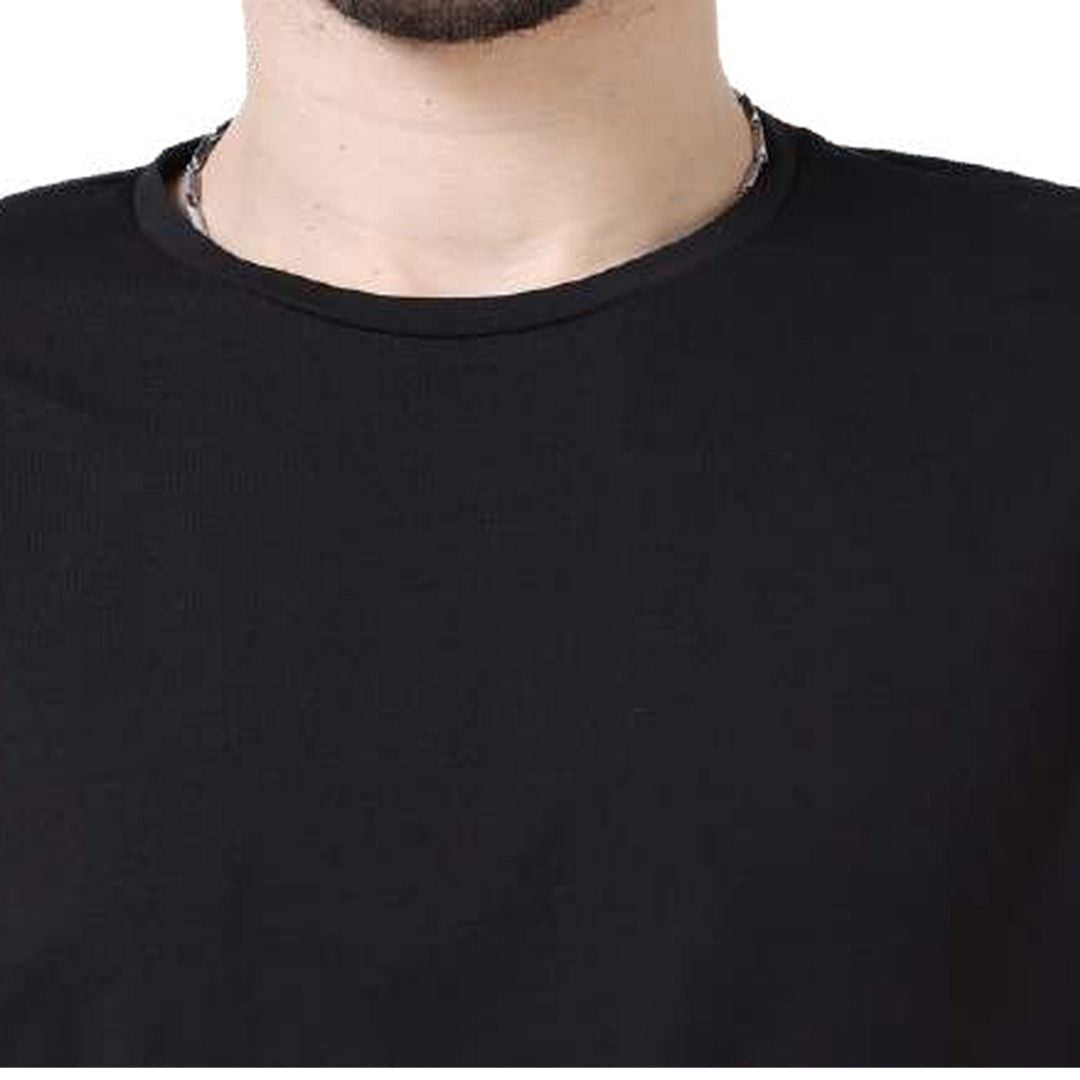 Rare Rabbit Signature Round Neck Tee – Black
