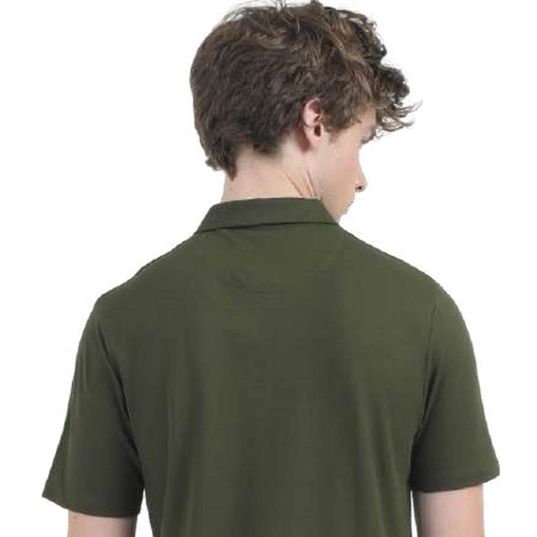 Vintage Zip Polo – Olive