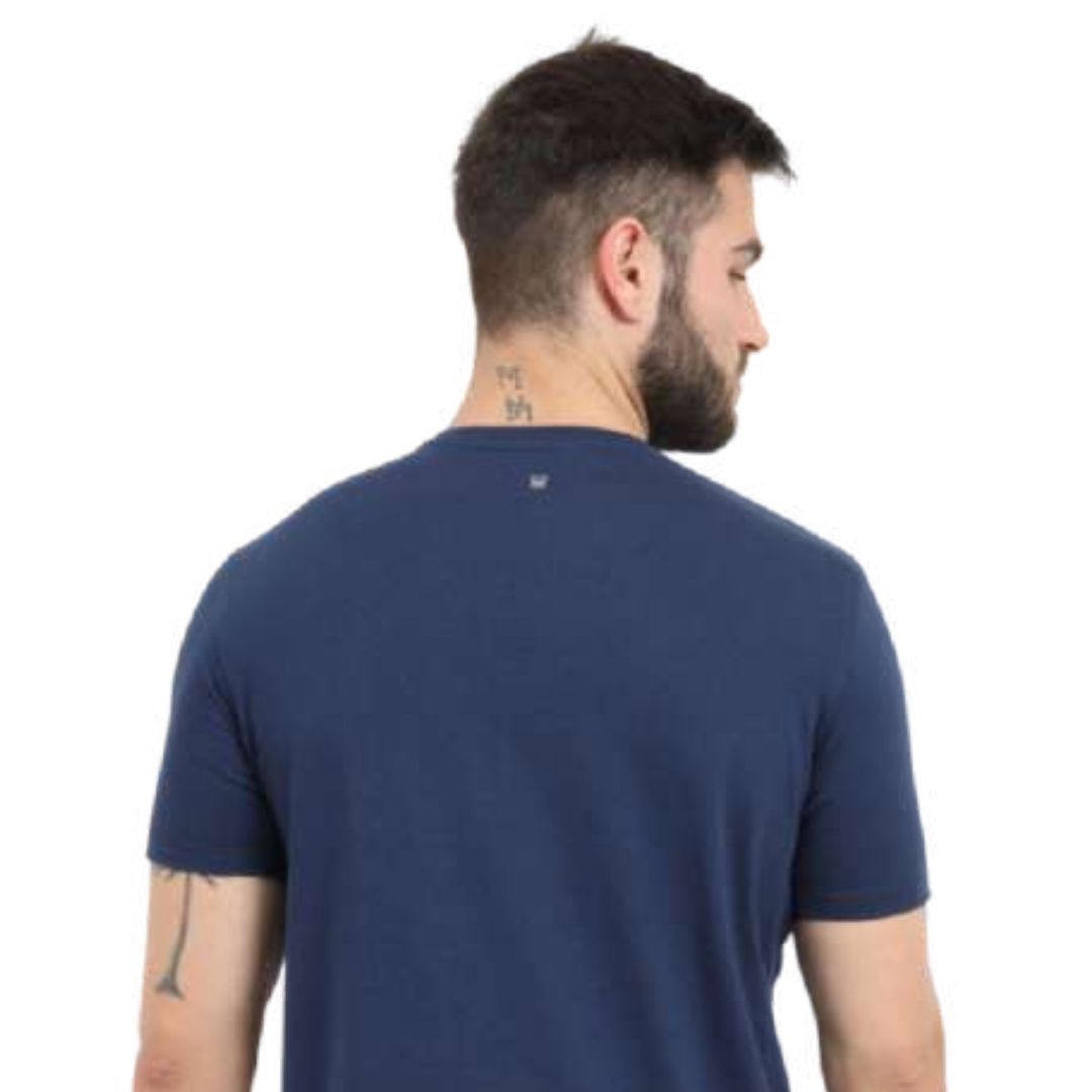 Rare Rabbit Navy Blue Round Neck T-Shirt