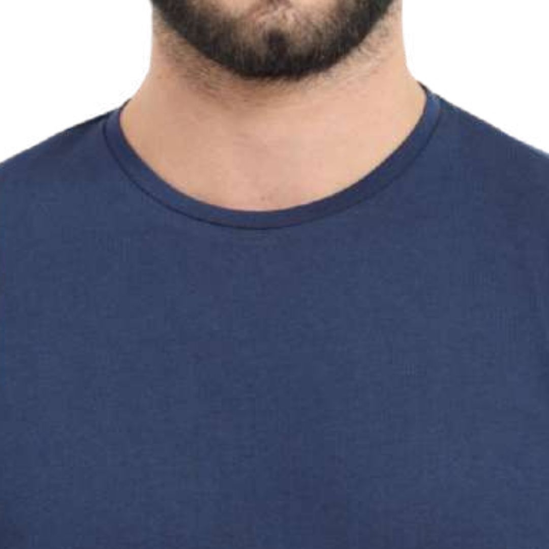 Rare Rabbit Navy Blue Round Neck T-Shirt