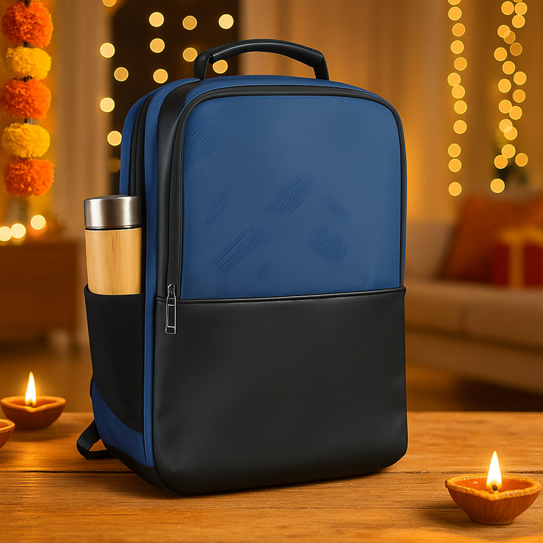 Castillo Milano Jordan backpack lifestyle shot with side bottle holder