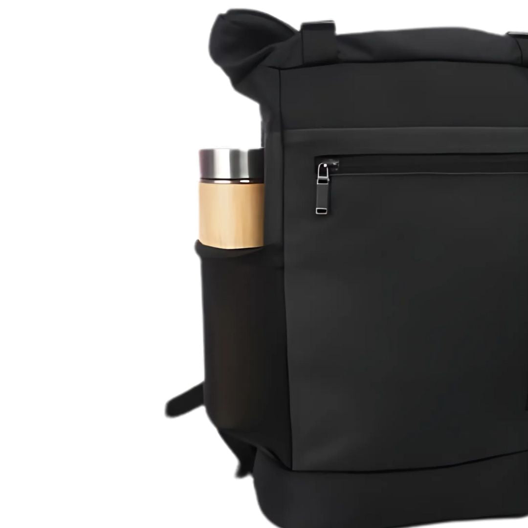 Urban design backpack with quick access front zipper pockets