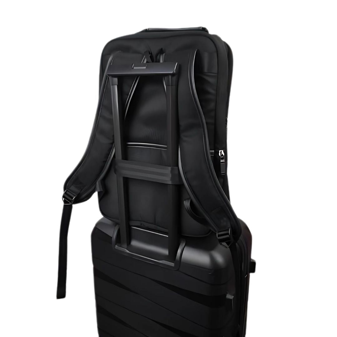 Taylor PU backpack with stroller carry strap for easy travel
