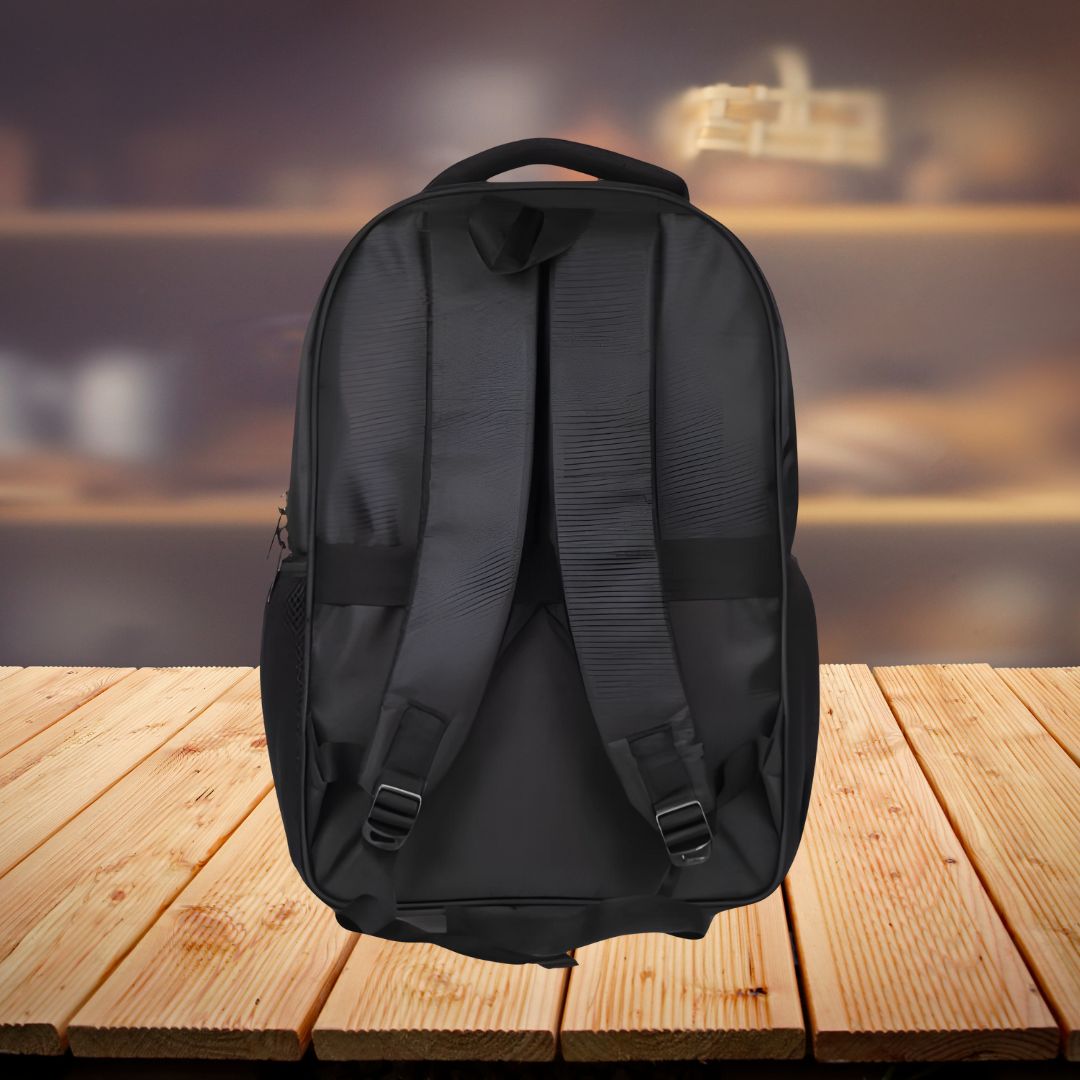 Castillo Milano laptop backpack back view with padded straps