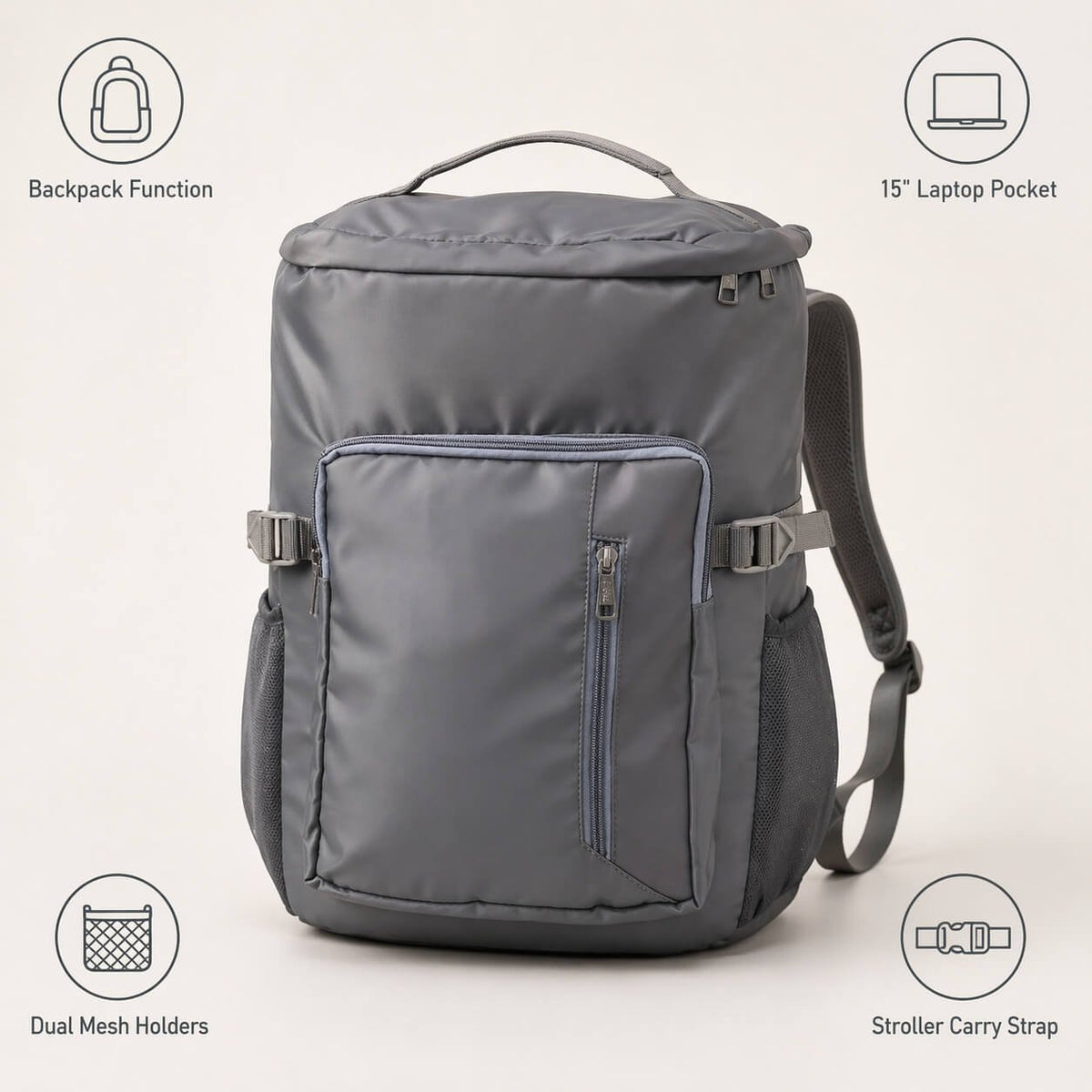 Weekender: Dual function Large Duffel Bag with Backpack function  — corporate gift