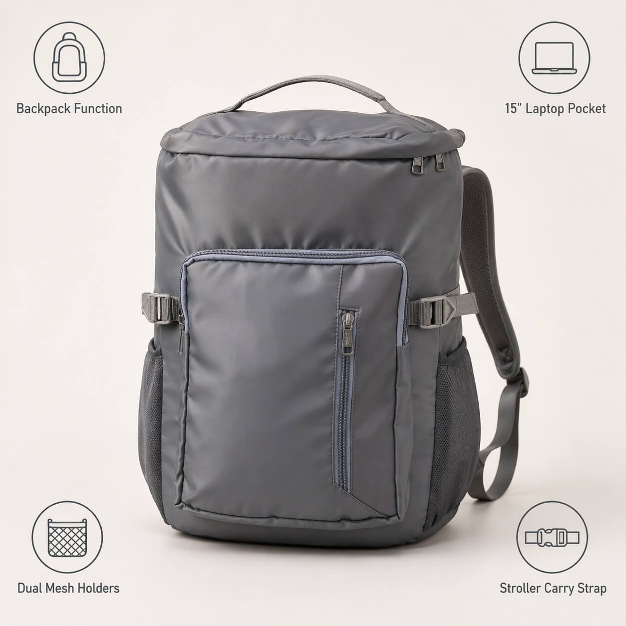 Weekender: Dual function Large Duffel Bag with Backpack function  — corporate gift