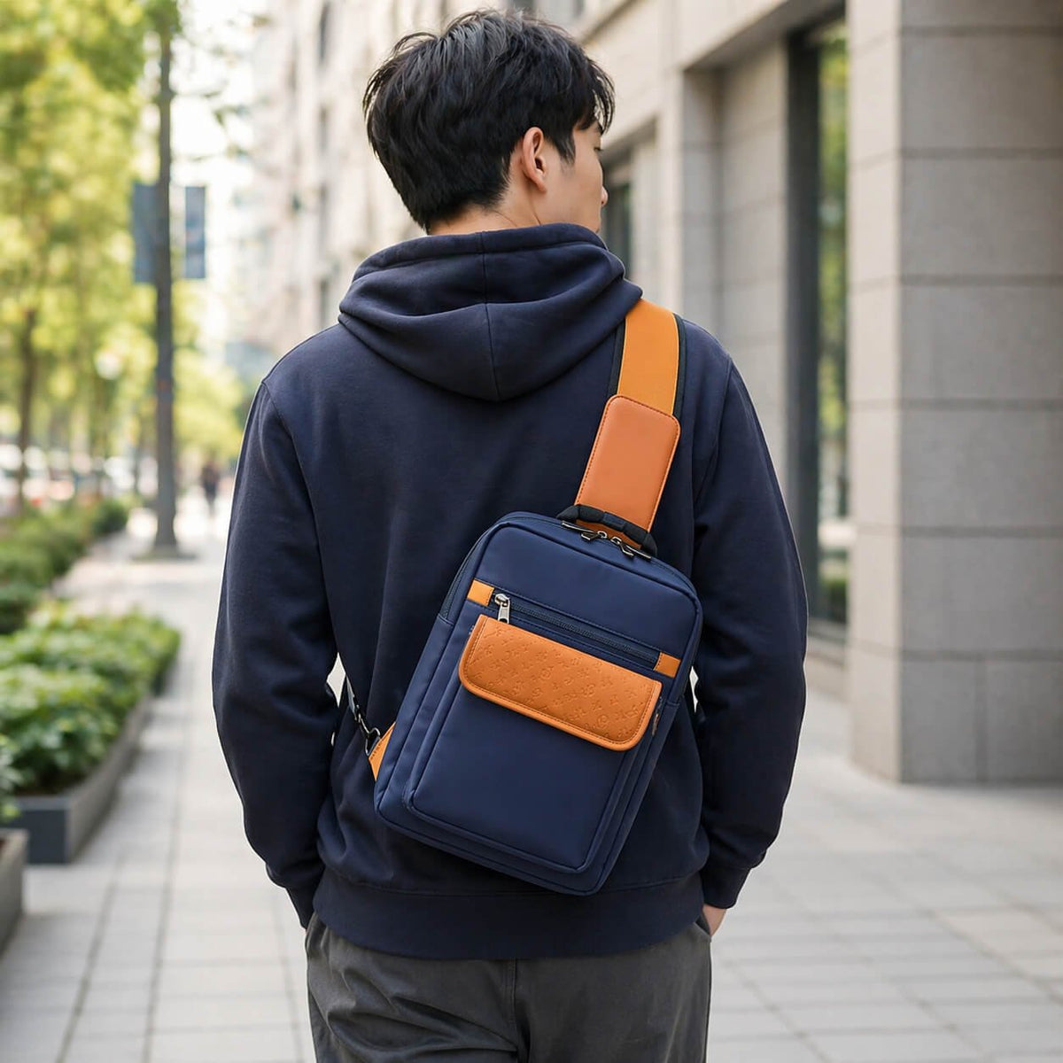 Nomad Blu: Premium travel sling bag with Side lock  — corporate gift