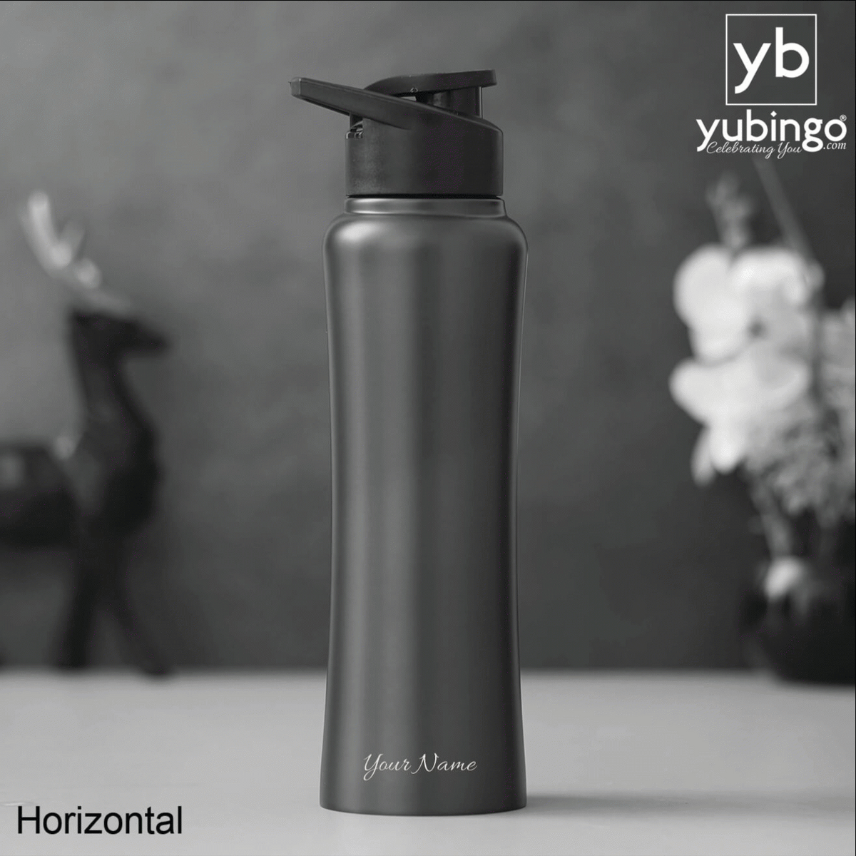 Customizable Black Bottle - Perfect for Gifts &amp; Corporate Branding - corporate gift by YuBingo