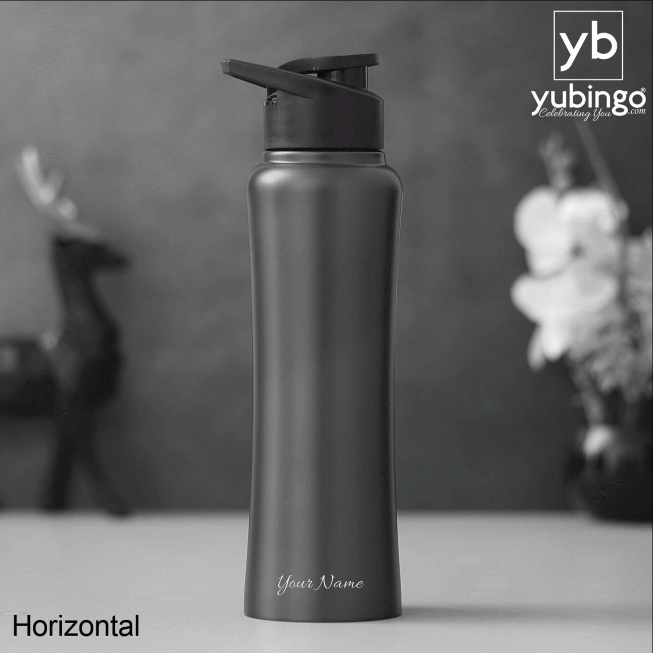 Customizable Black Bottle - Ideal for Personal & Corporate Gifts