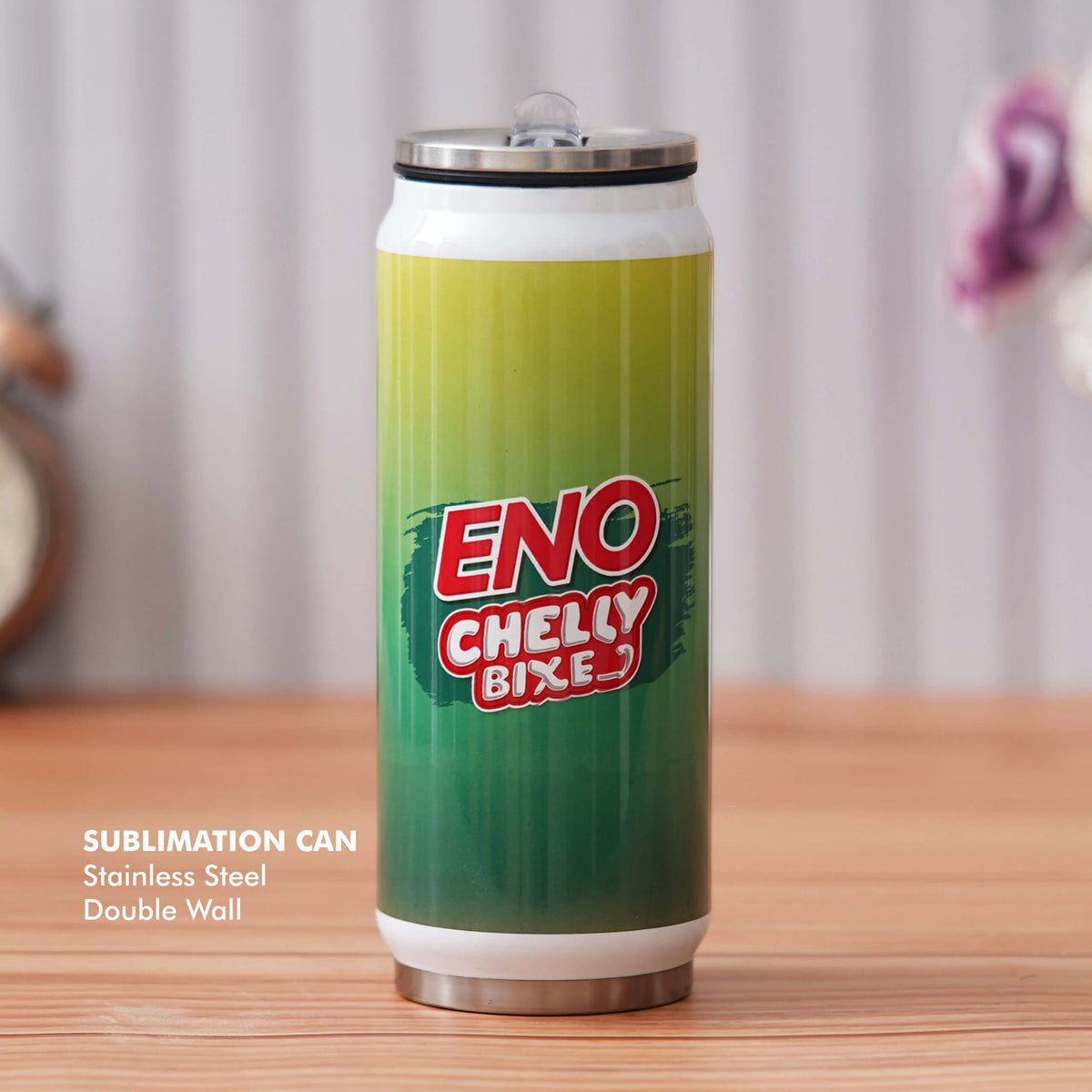 Customizable White Stainless Steel Can with Double Wall