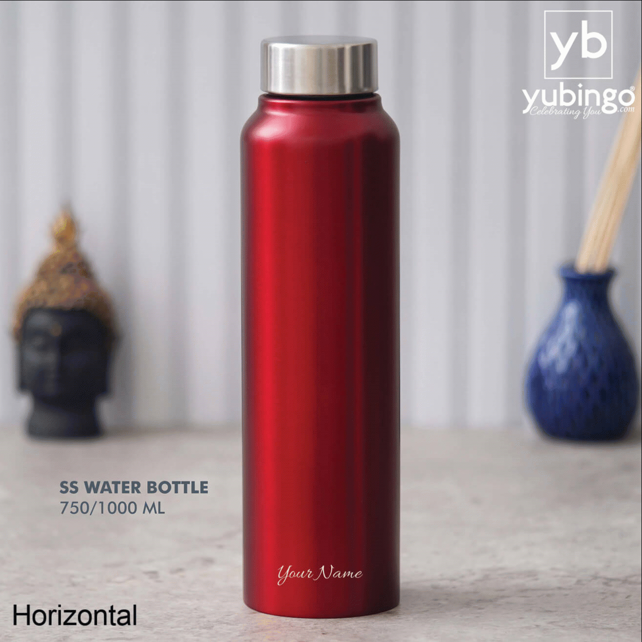 Customizable Red Stainless Steel Bottle - Ideal for Gifting