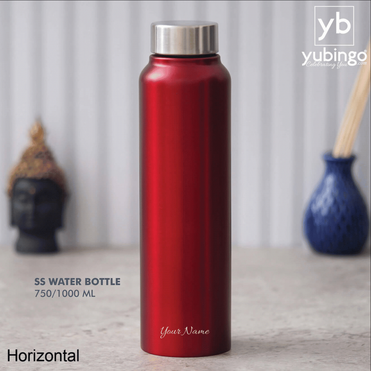 Customizable Red Stainless Steel Bottle - Ideal for Gifting
