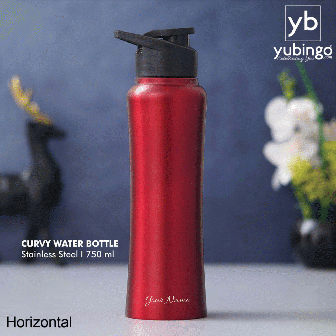 Customizable Red Stainless Steel Bottle - Ideal for Gifting