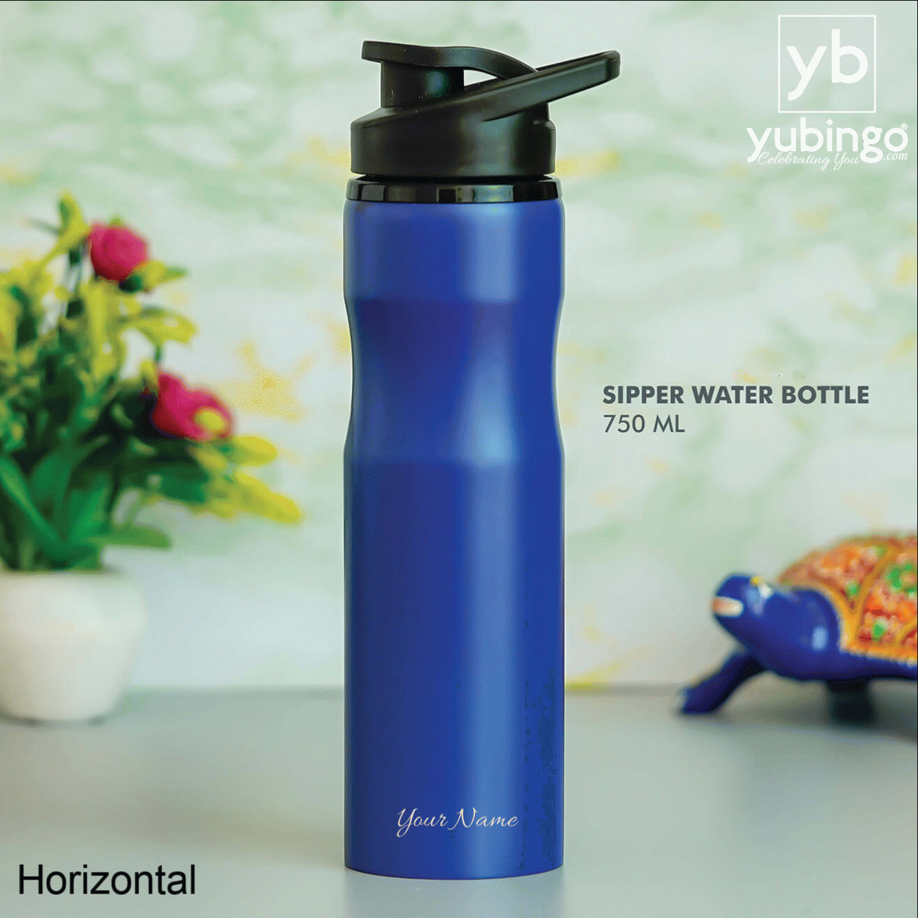 Customizable Blue Sipper Bottle - Ideal for Everyday Hydration